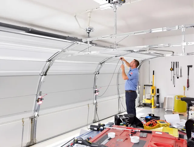Garage door cable repair service by Hinesville Garage Door Repair in Hinesville