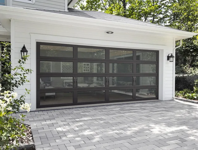 Hinesville Garage Door Repair design specialist presenting custom garage door options to Hinesville homeowner
