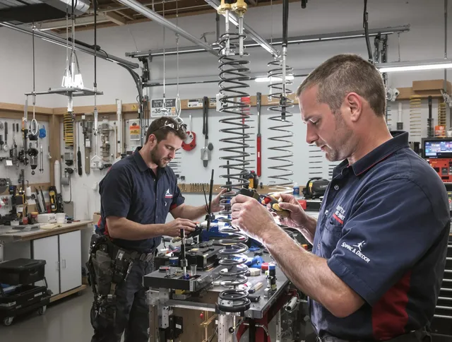 Garage door spring repair service by Hinesville Garage Door Repair in Hinesville